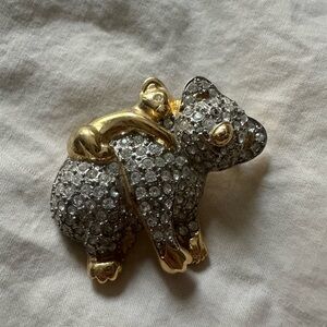 Elegant Gold Koala Brooch